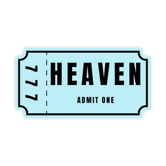Ticket To Heaven 777 Sticker