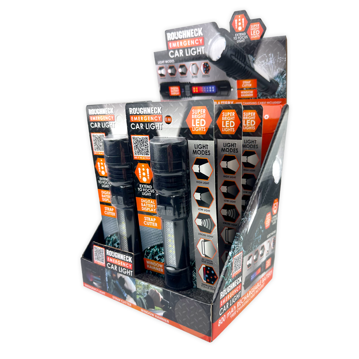 Emergency Rechargeable LED Flashlight Multi Tool