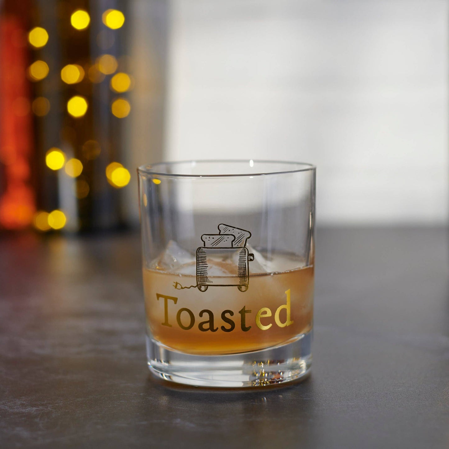 Toasted Rocks Glass