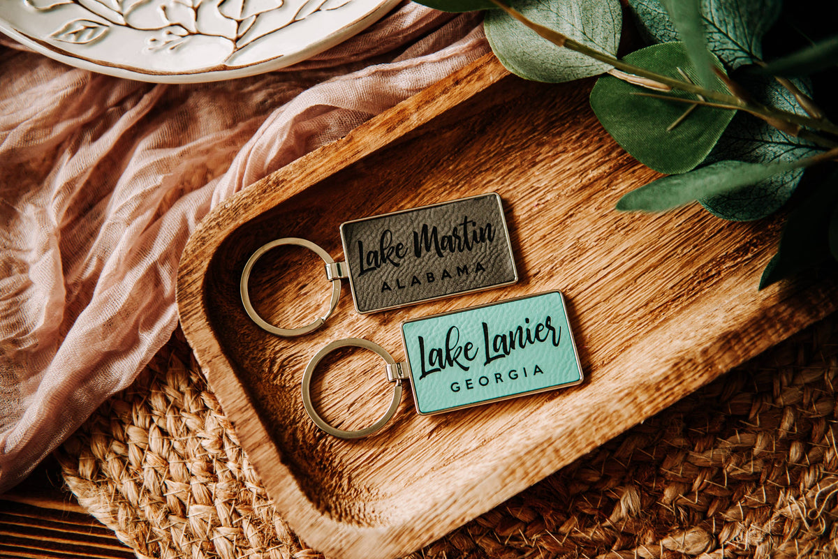 DCL Leatherette + Metal Keychain