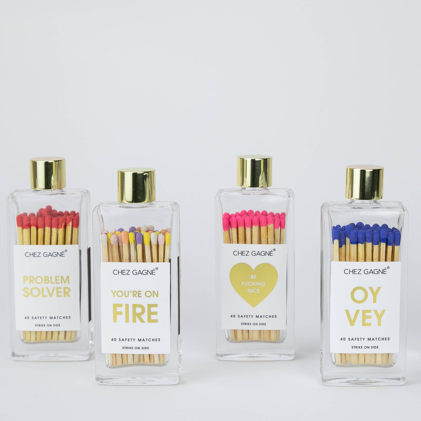 Burnt Out Glass Bottle Safety Matches