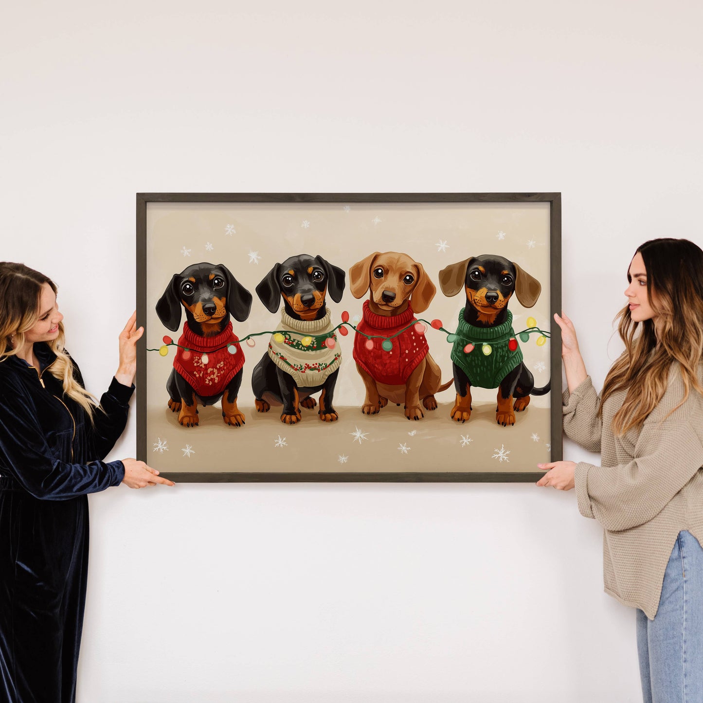 Dachshunds Christmas Lights