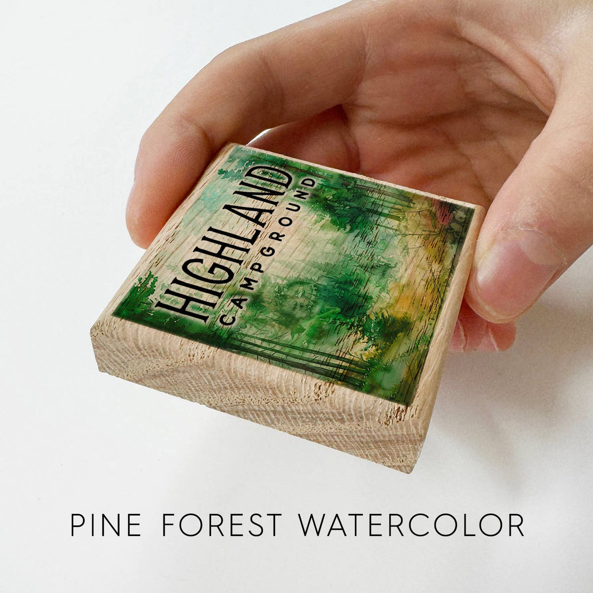 Watercolor Printed Wood Magnets