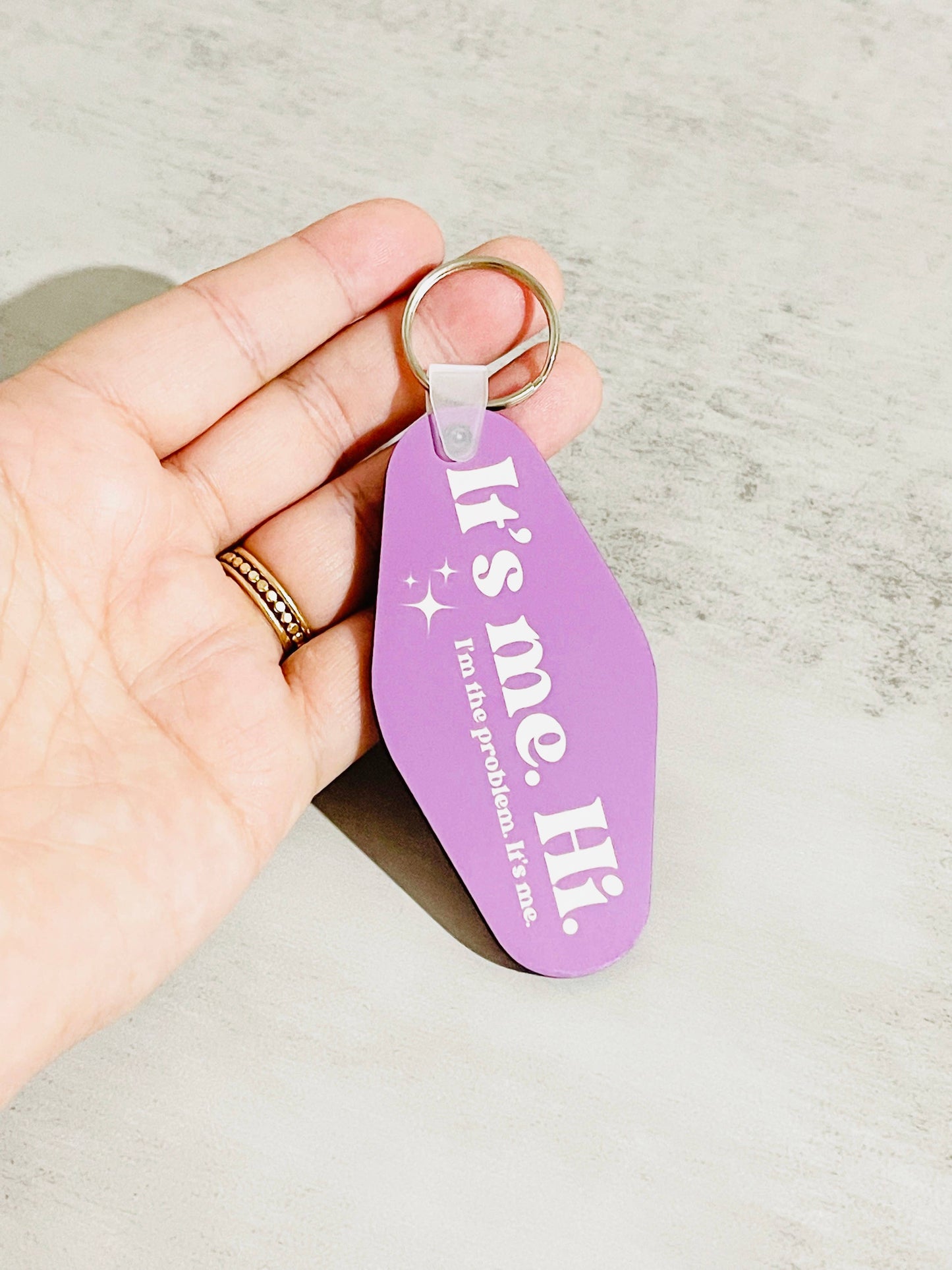 Sonny Rising - Motel Style Keychain, Taylor Inspired It's Me Design