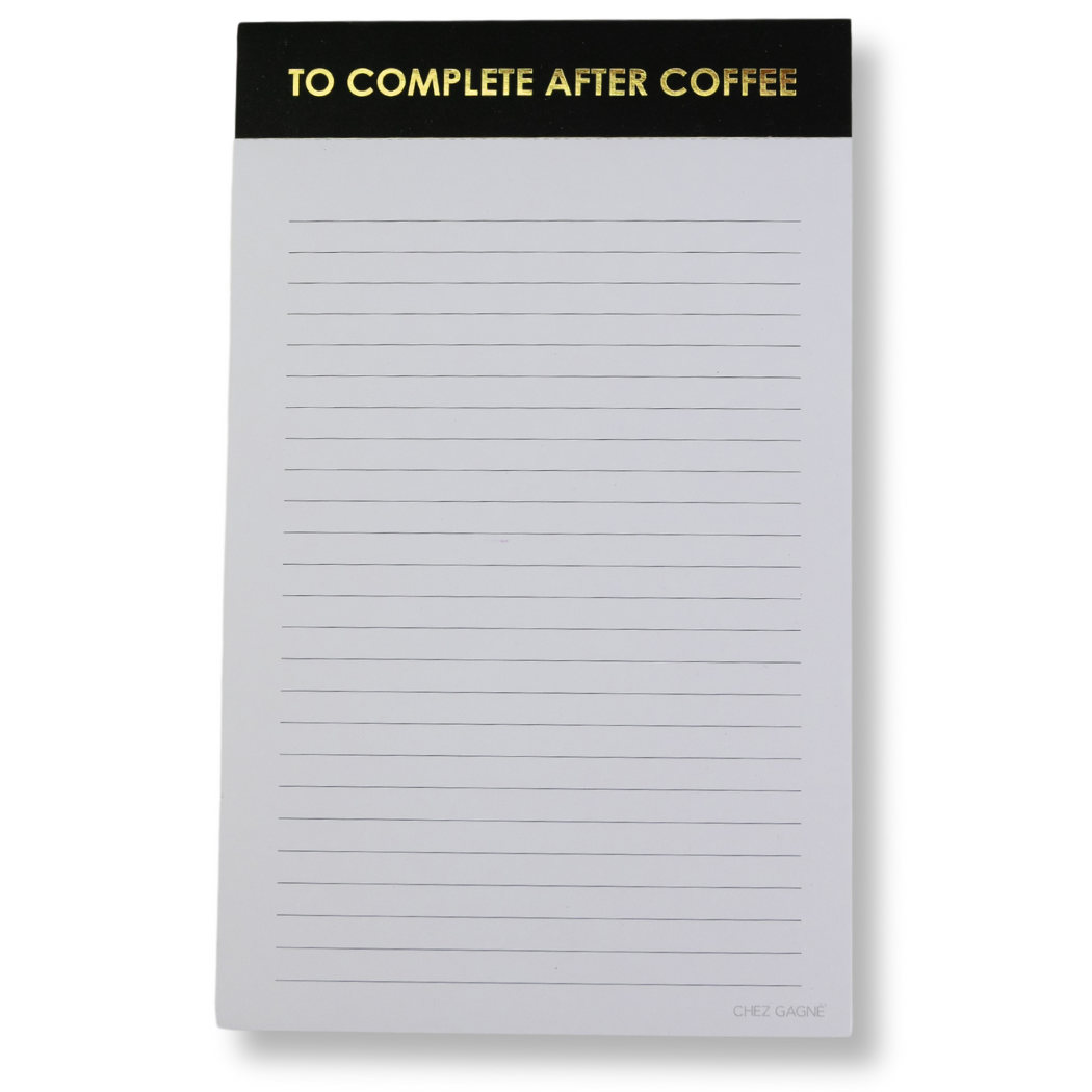 To Complete After Coffee  Notepad