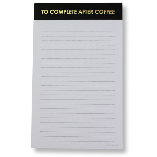 To Complete After Coffee  Notepad