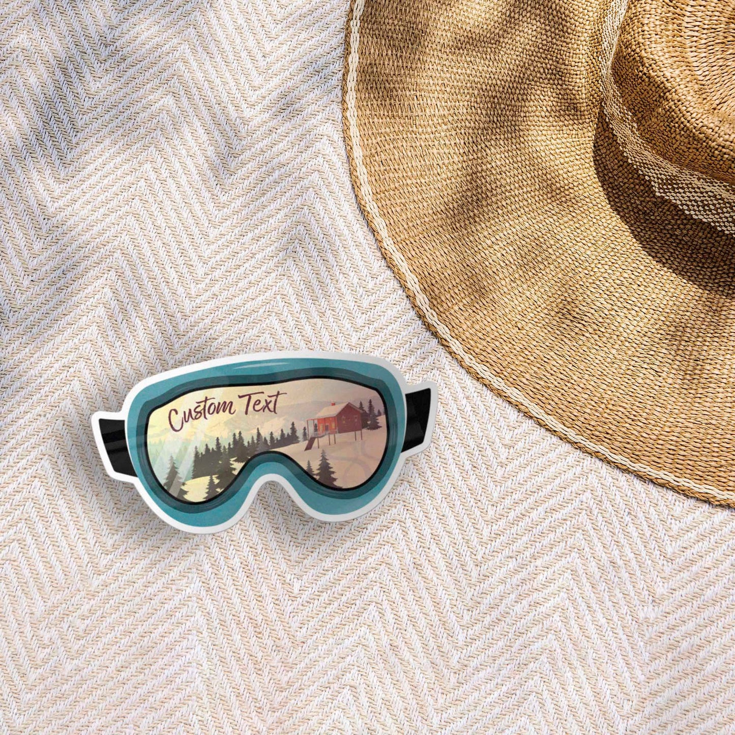 Wisp Ski Goggle Mountain Sticker
