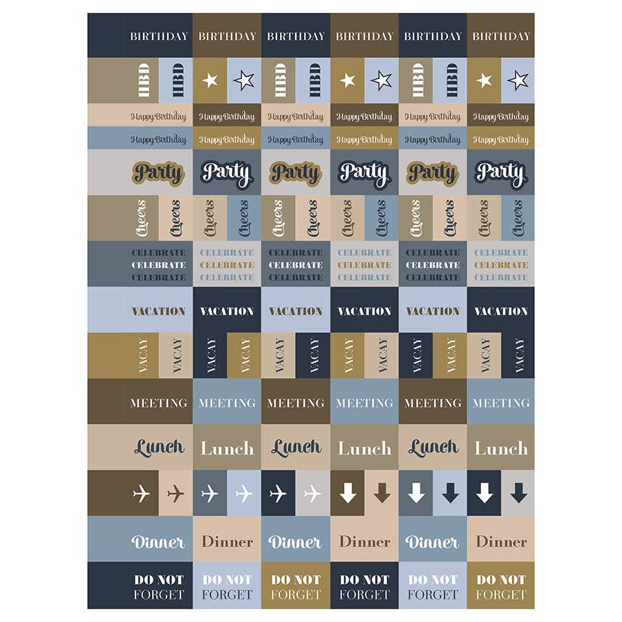 French Blue Medium Planner 2025-2026