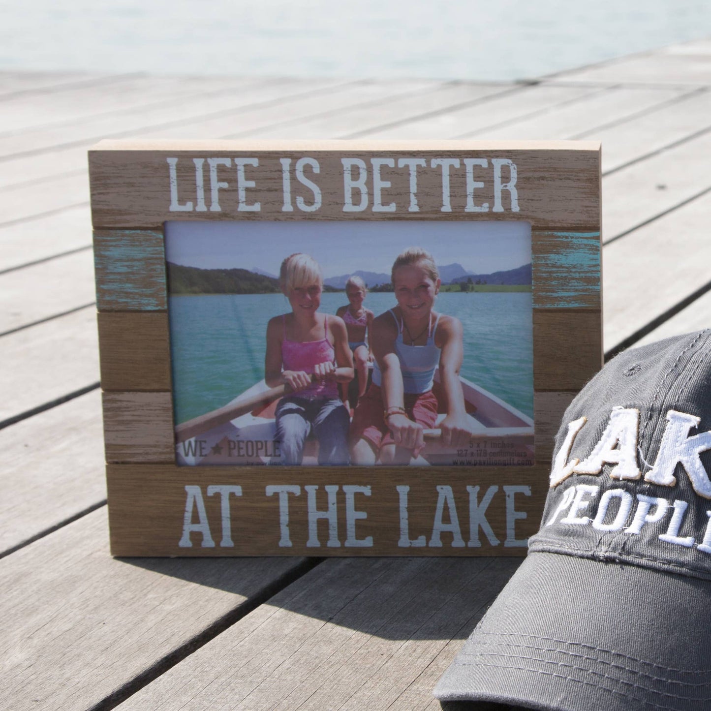 Pavilion - Lake People - 7.25" x 9" Frame
(Holds 5" x 7" photo)