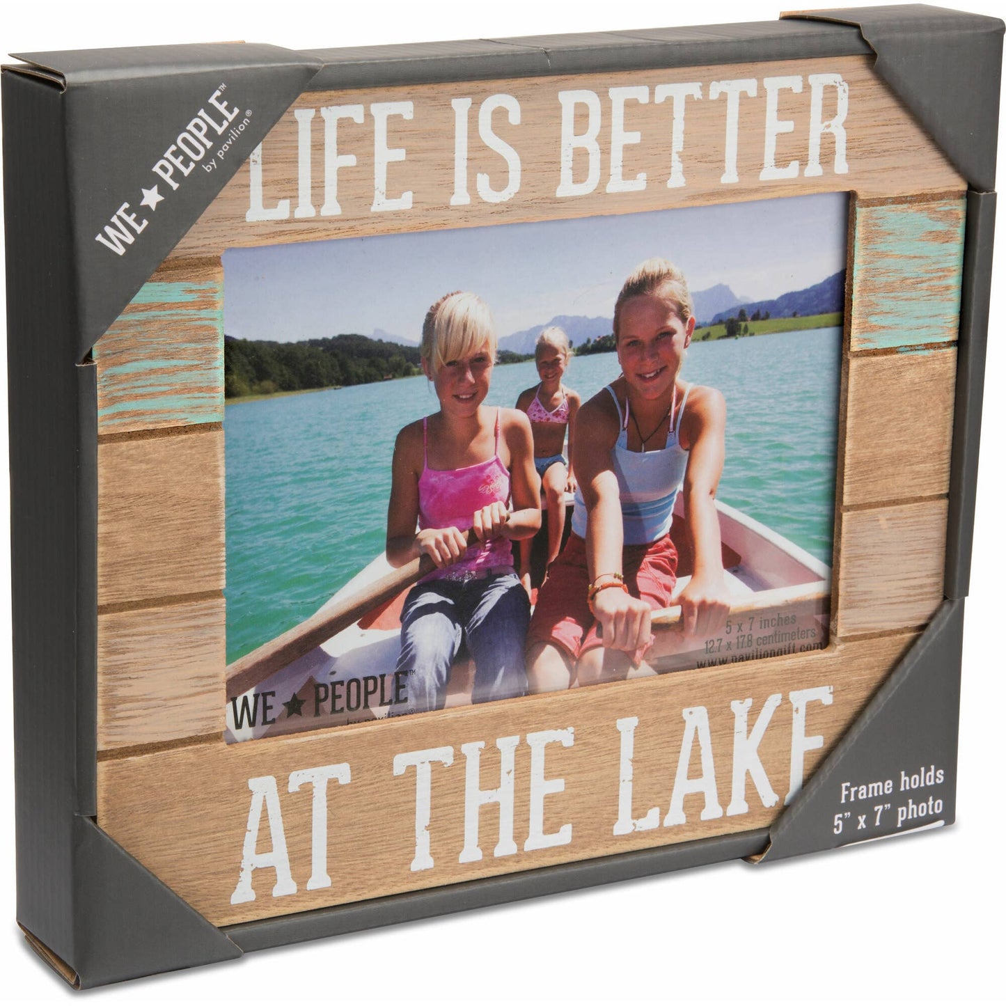 Pavilion - Lake People - 7.25" x 9" Frame
(Holds 5" x 7" photo)
