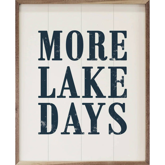 More Lake Days Blue White