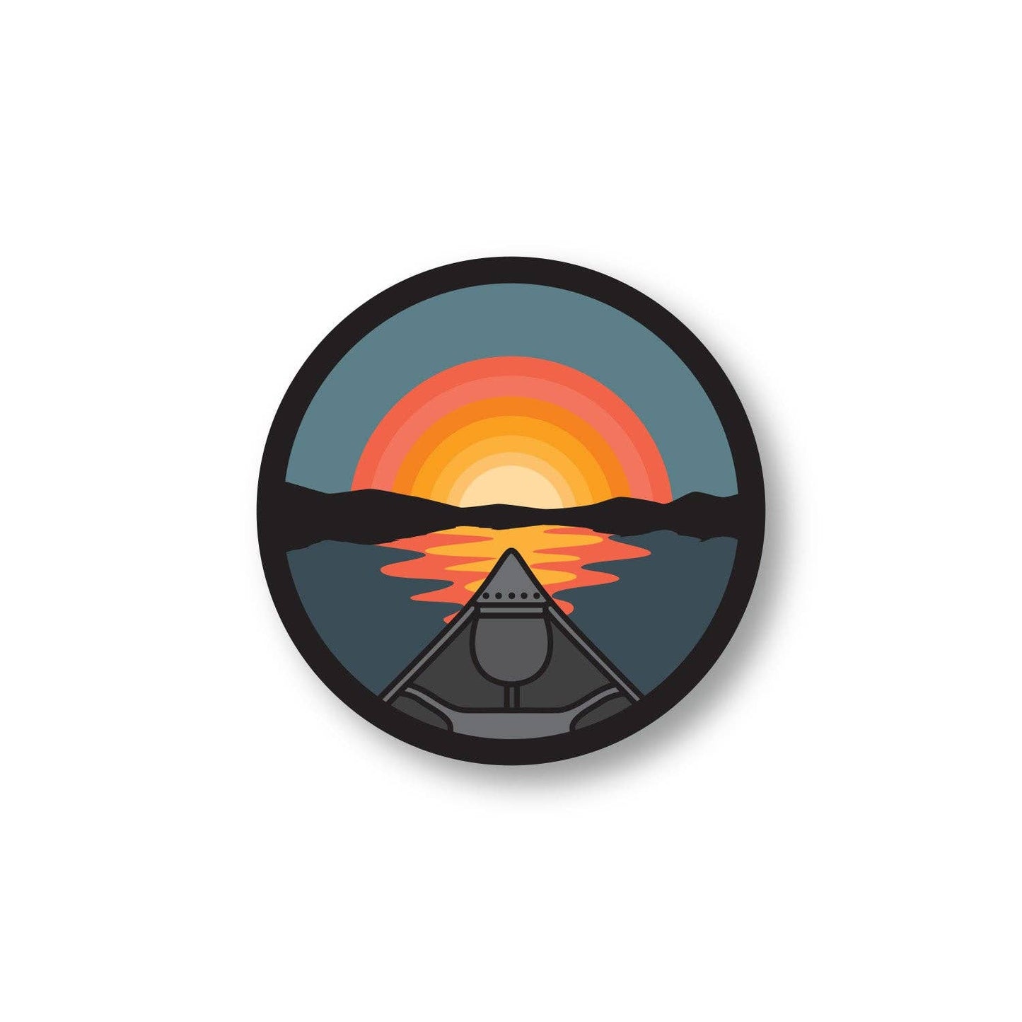 Wild North Co - Sunset Canoe Sticker