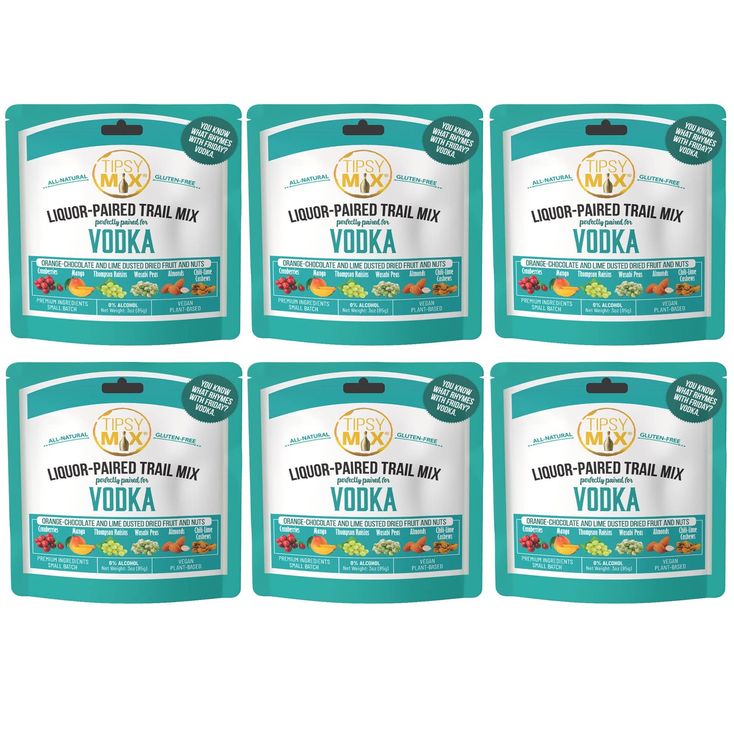 Liquor-Paired Trail Mix - Vodka