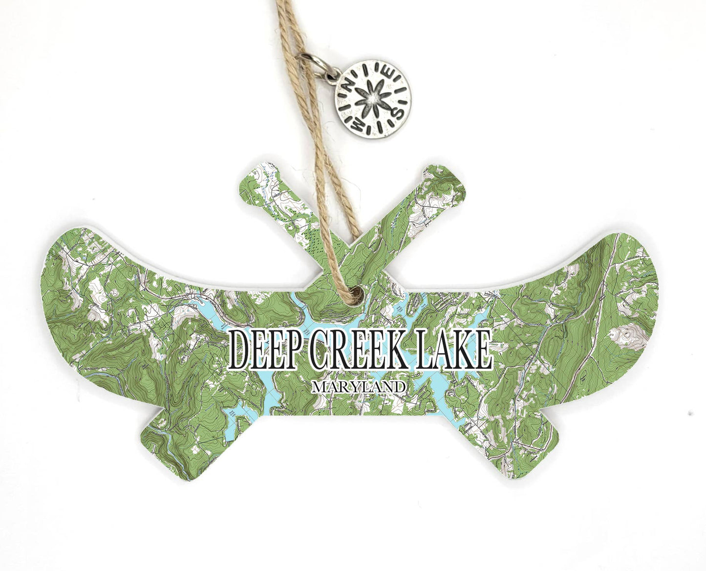 Deep Creek Lake, MD Canoe Ornament