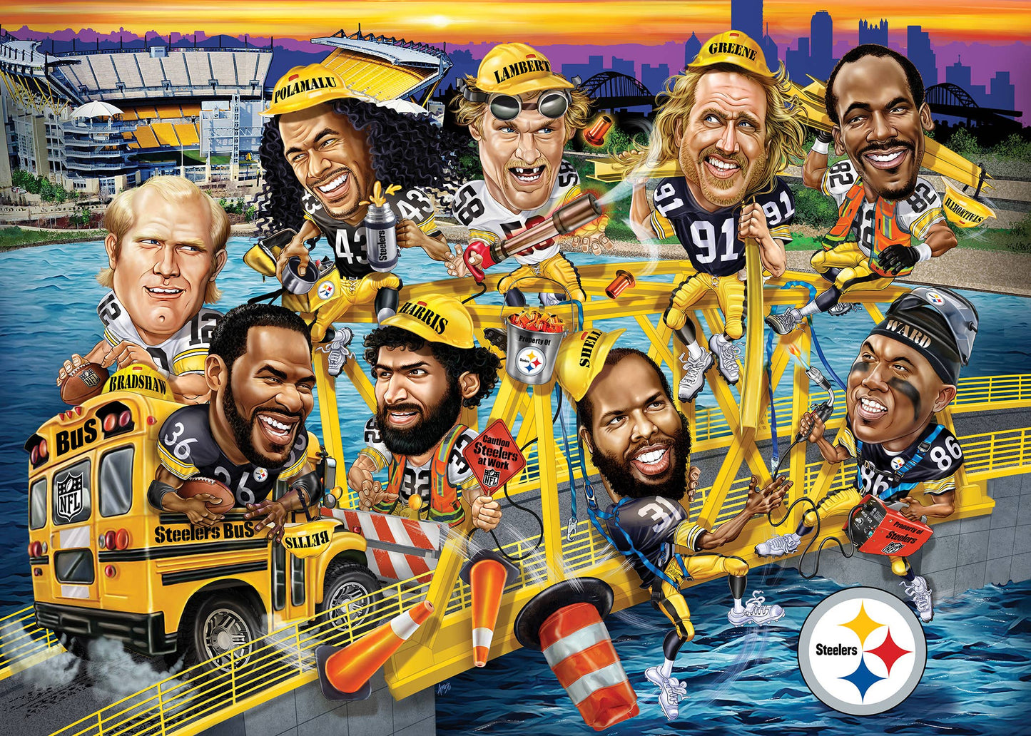 Pittsburgh Steelers - All Time Greats 500 Piece Puzzle