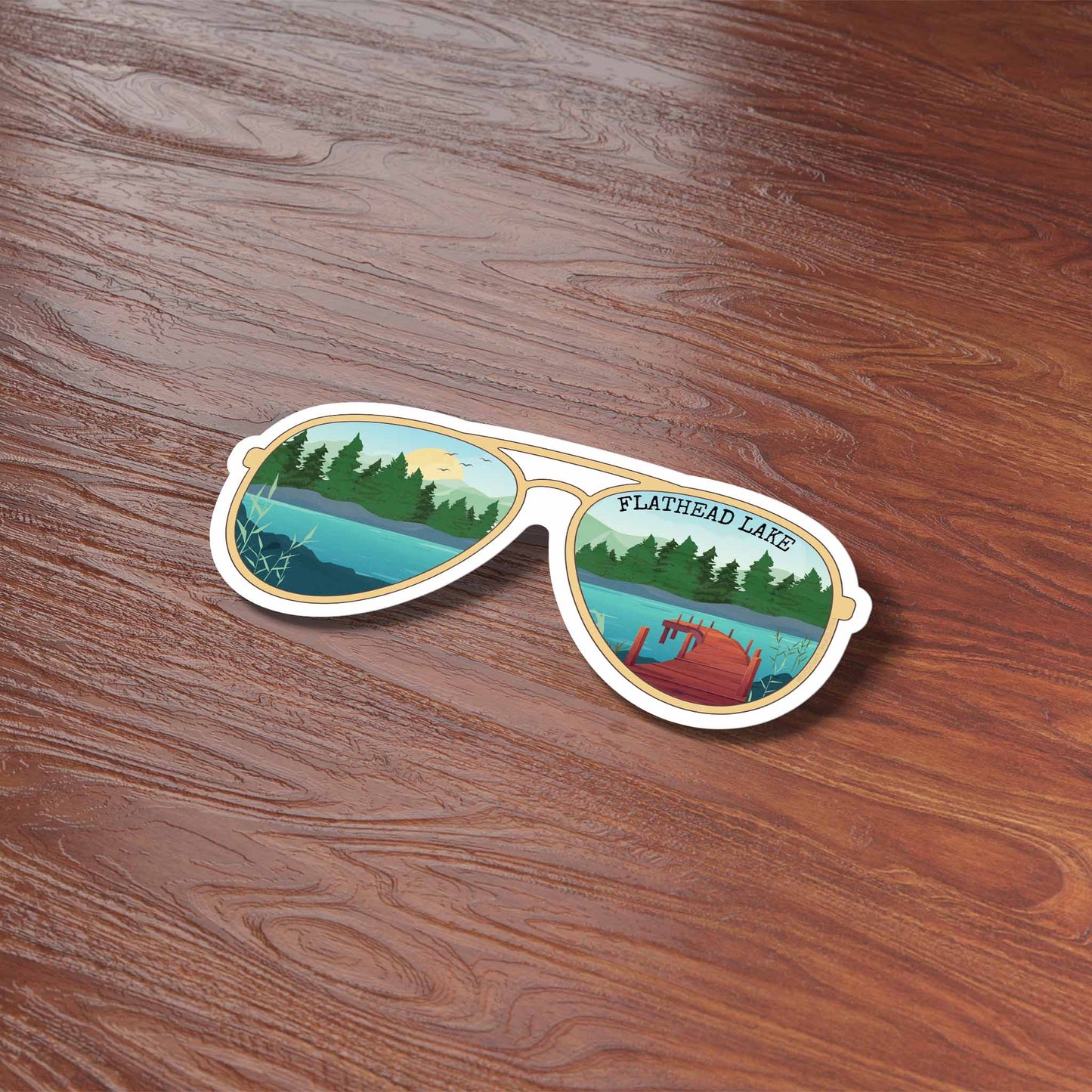 DCL Lake Sunglasses Sticker