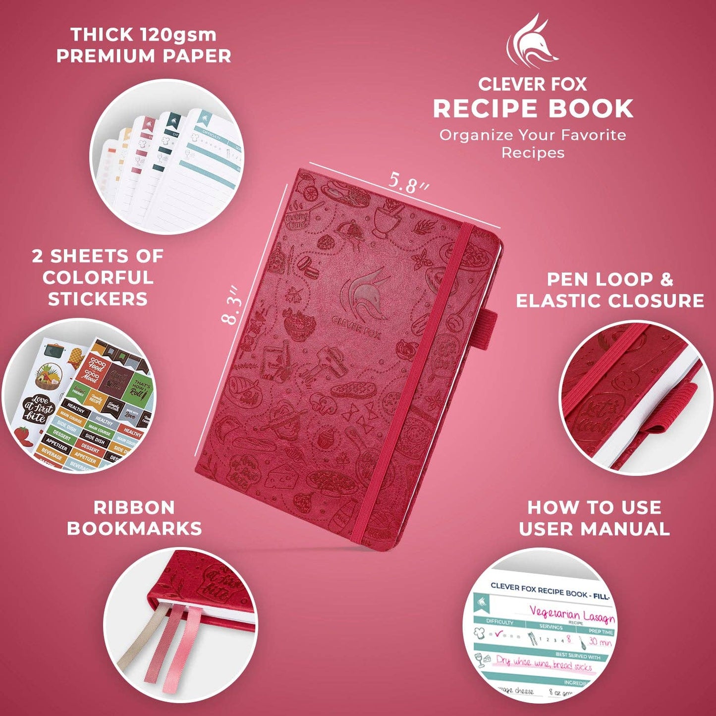 Clever Fox Planners - Recipe Book