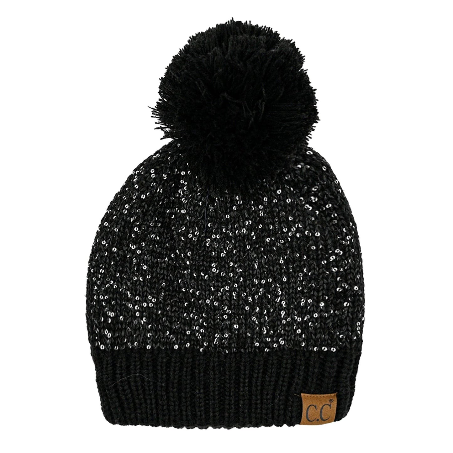 CC Sequin Pom Beanie