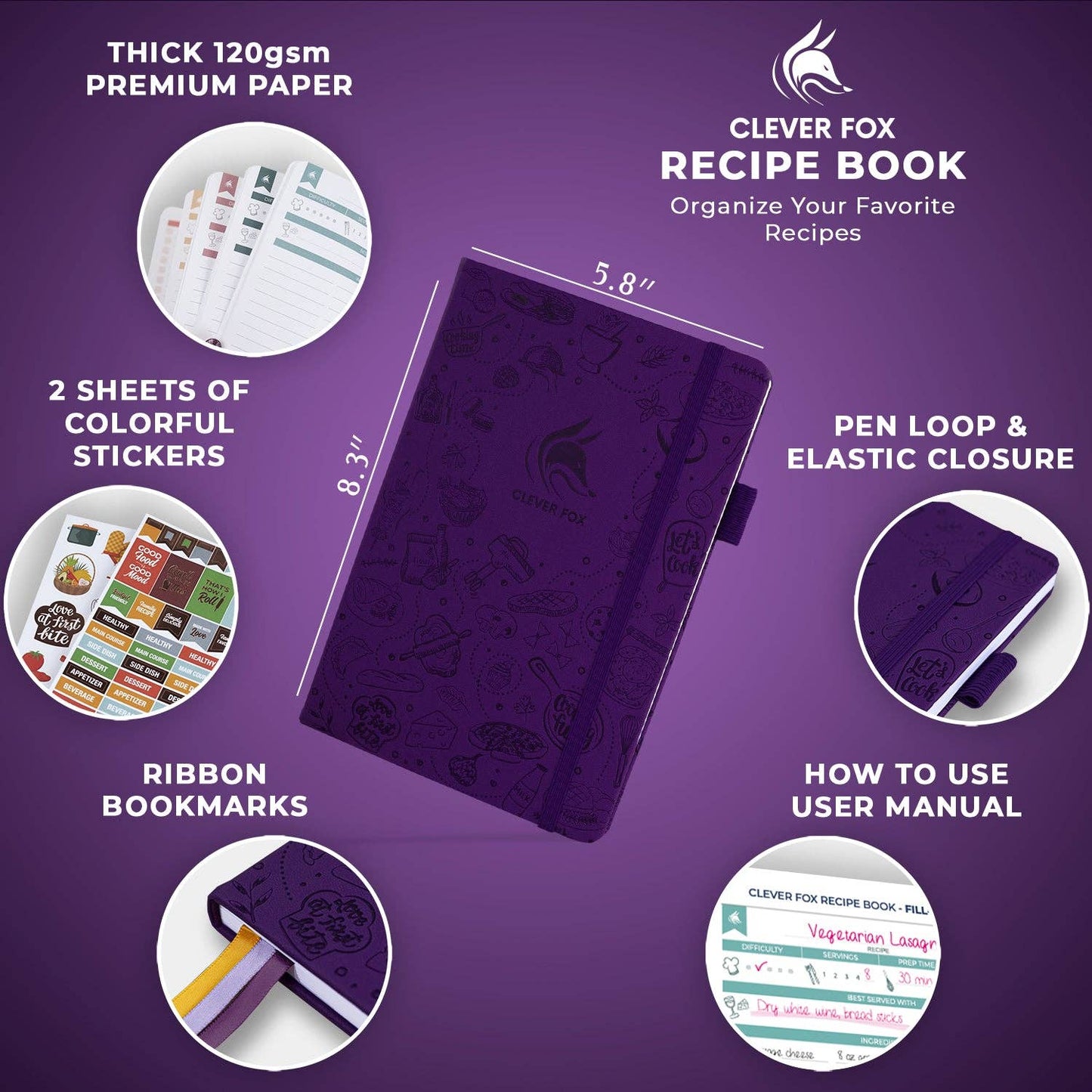 Clever Fox Planners - Recipe Book