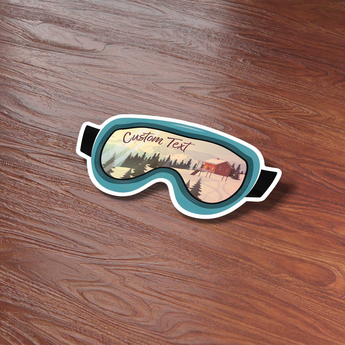 Wisp Ski Goggle Mountain Sticker