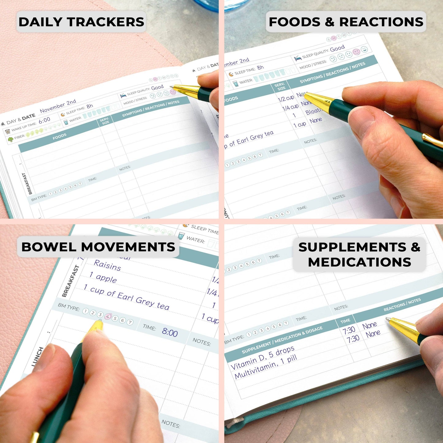 Clever Fox Planners - Food Sensitivity Journal