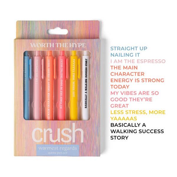 DM Merchandising - Crush Warmest Regards Quote Pen Set
