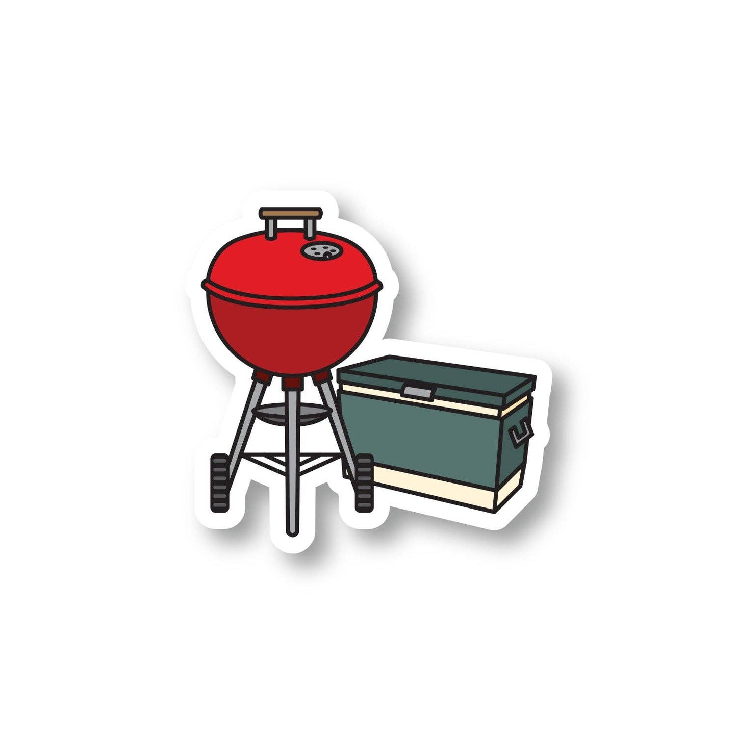 Wild North Co - Grillin' and Chillin' Backyard Sticker