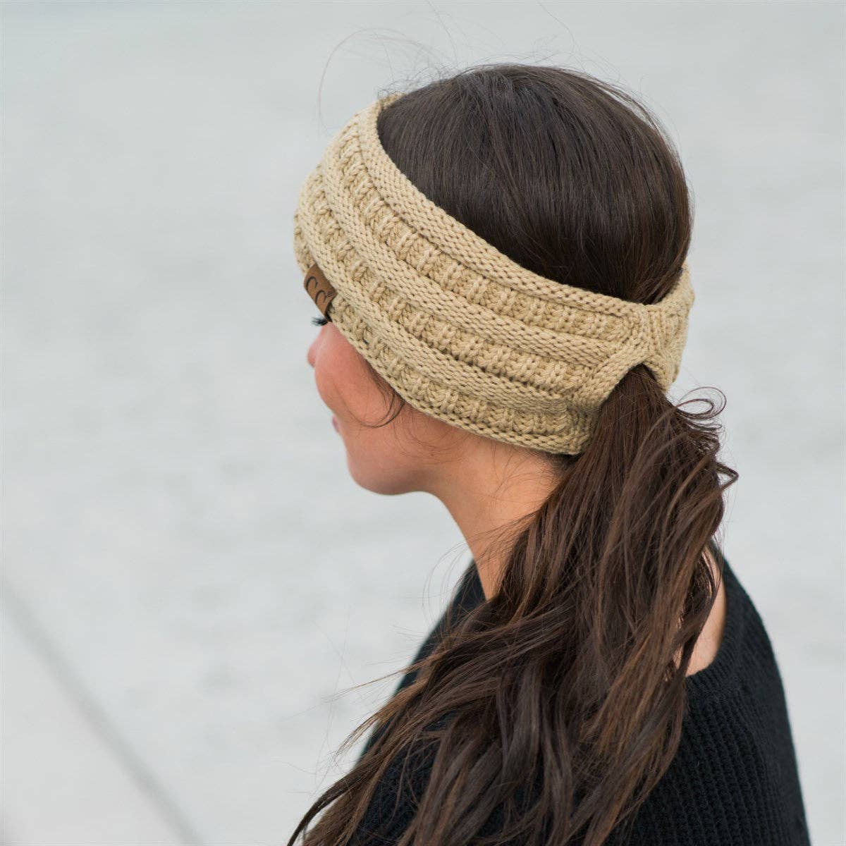 C.C Lined Pony Fashion Headband for Women