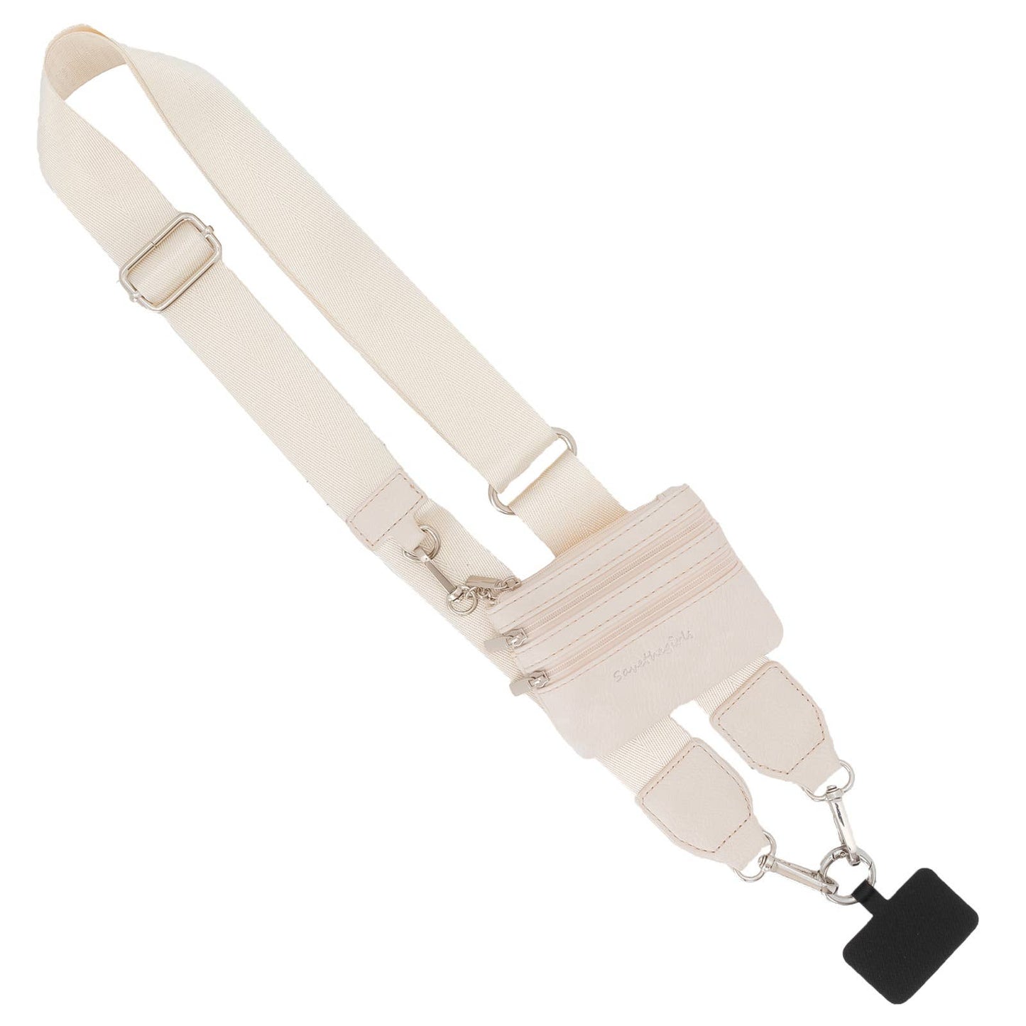 Save The Girls - Clip & Go Phone Lanyard with Pouch - Neutral Collection