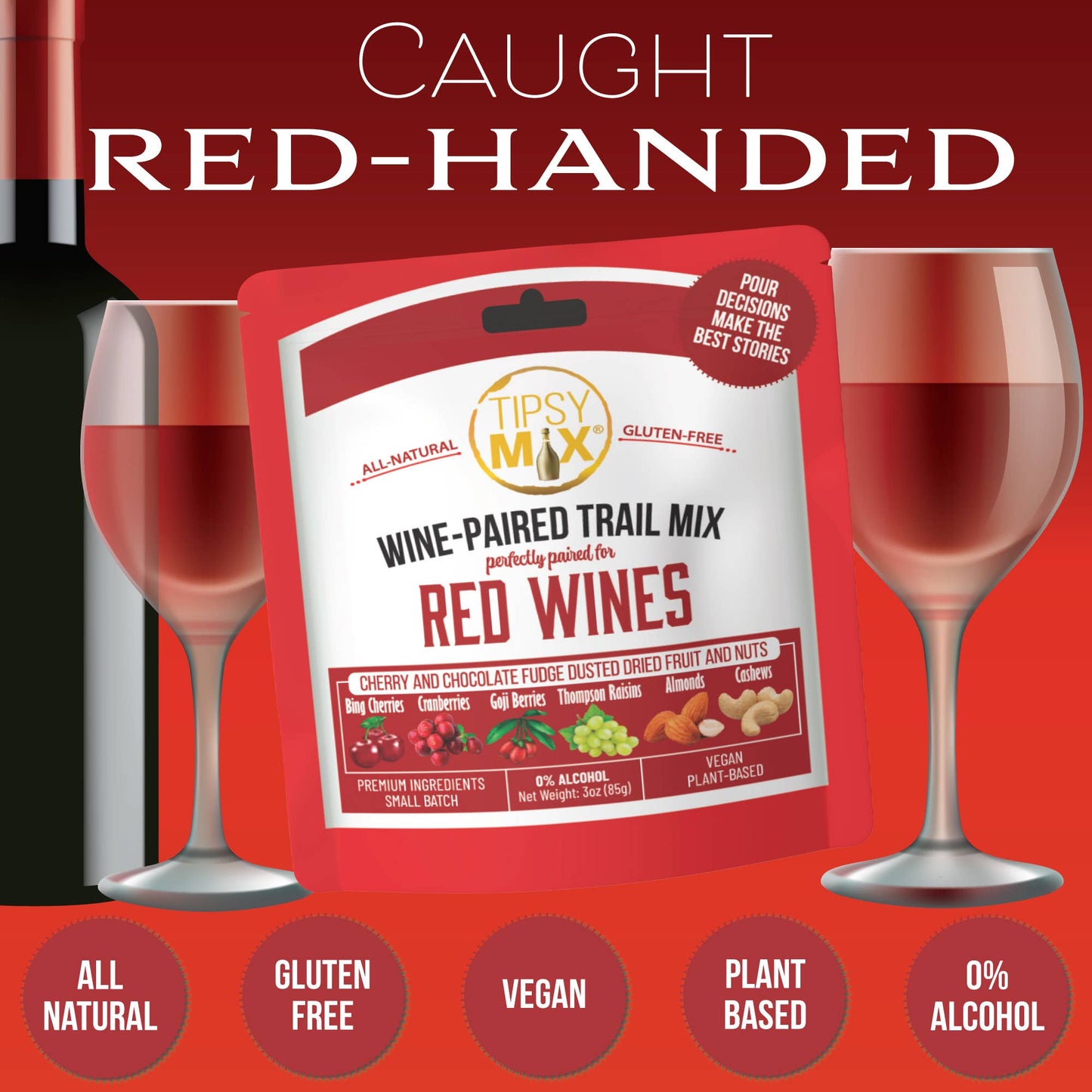Wine-Paired Trail Mix - Red Wines