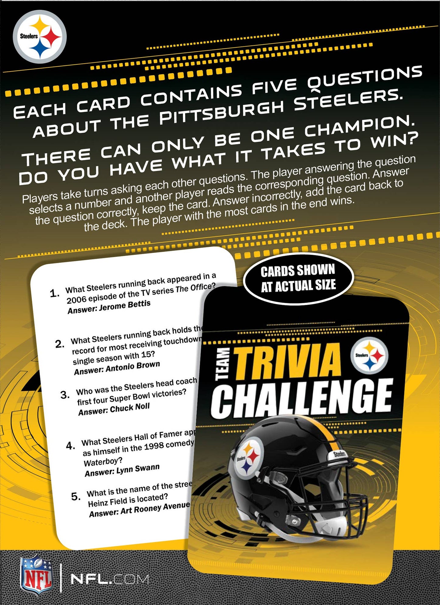Pittsburgh Steelers Trivia Challenge