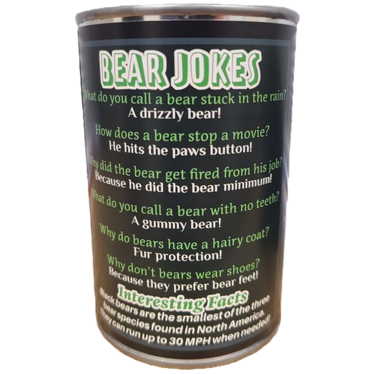 Russ the Canned Black Bear