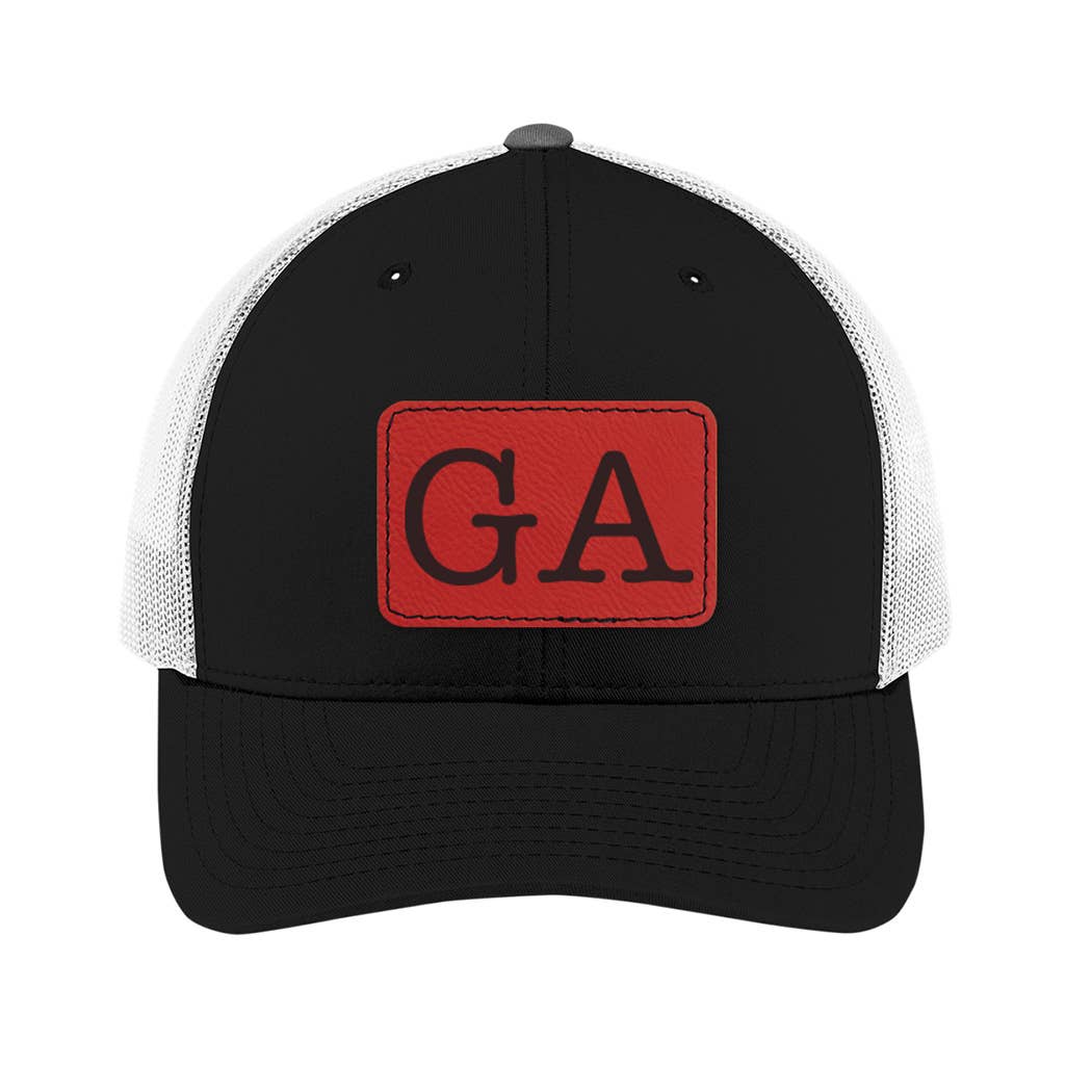 MD Leatherette Patch Engraved Hat