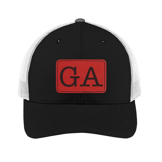 MD Leatherette Patch Engraved Hat