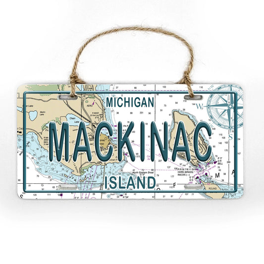 Deep Creek Wood License Plate