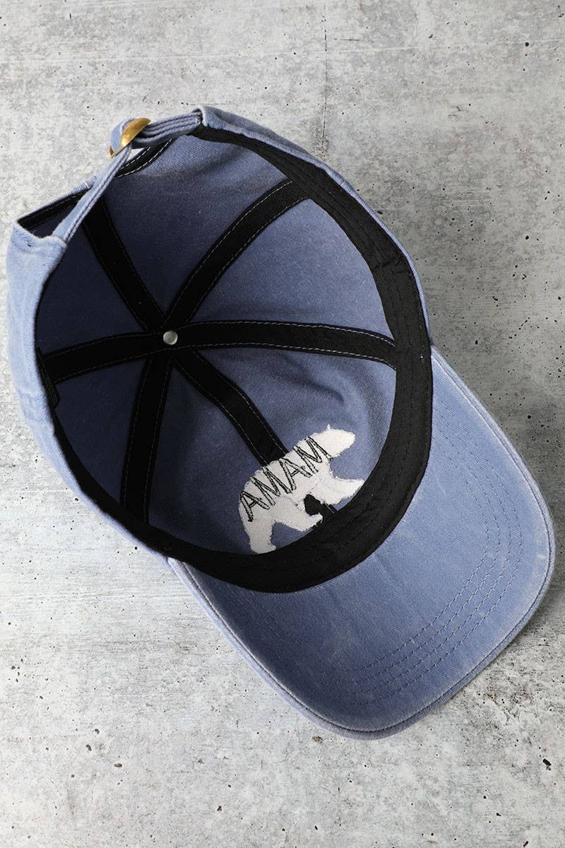 Mama Bear Washed Cotton Cap