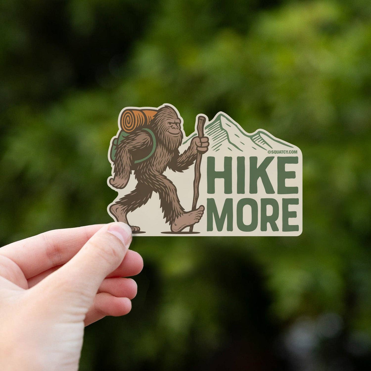 Bigfoot, Hike More Sticker