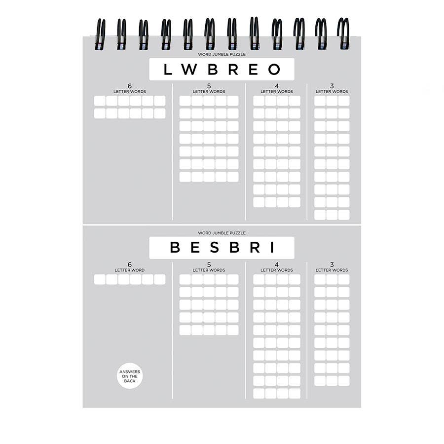 Word Jumble Puzzle Book