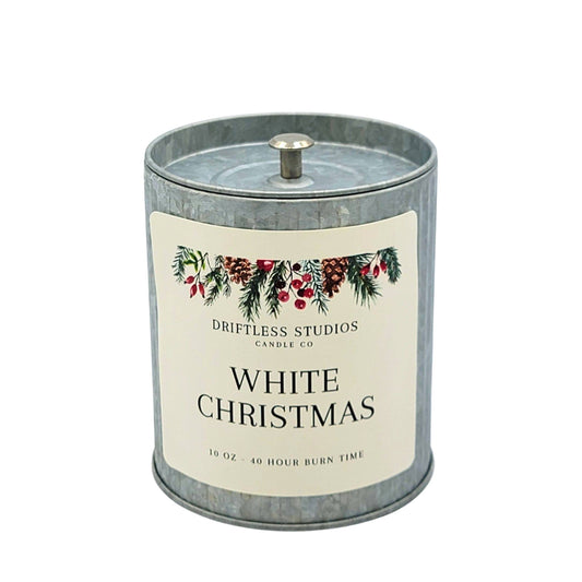 White Christmas Holiday Garland