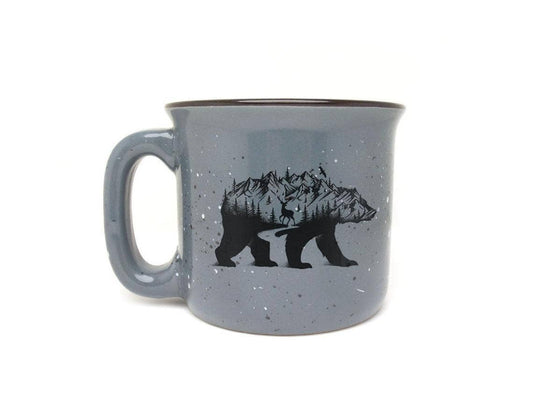 Mountain Bear Ceramic Coffee Mug