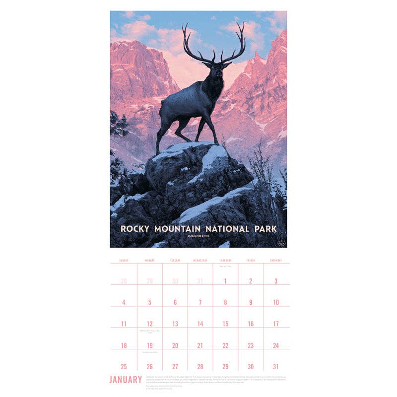 Insight Editions - 2026 The Art of the National Parks Wall Calendar