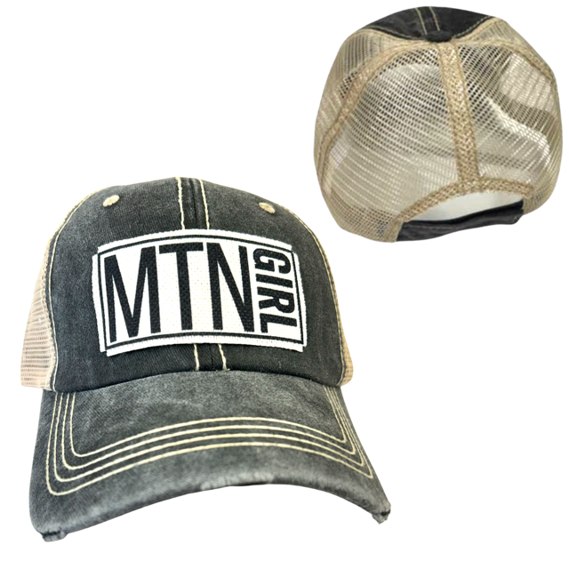 MOUNTAIN GIRL |DISTRESSED Hat
