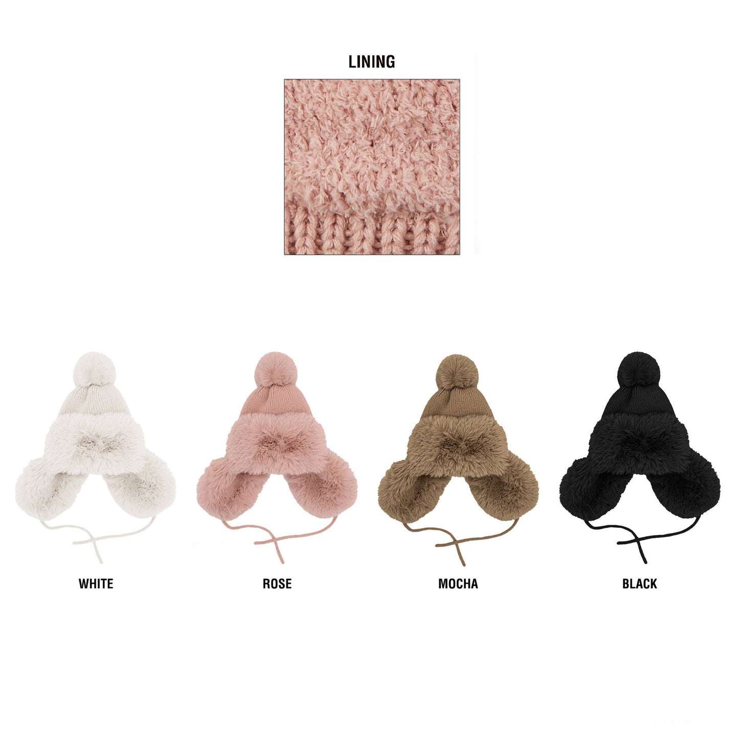 CC Trapper/Bomber Hat with Faux Fur