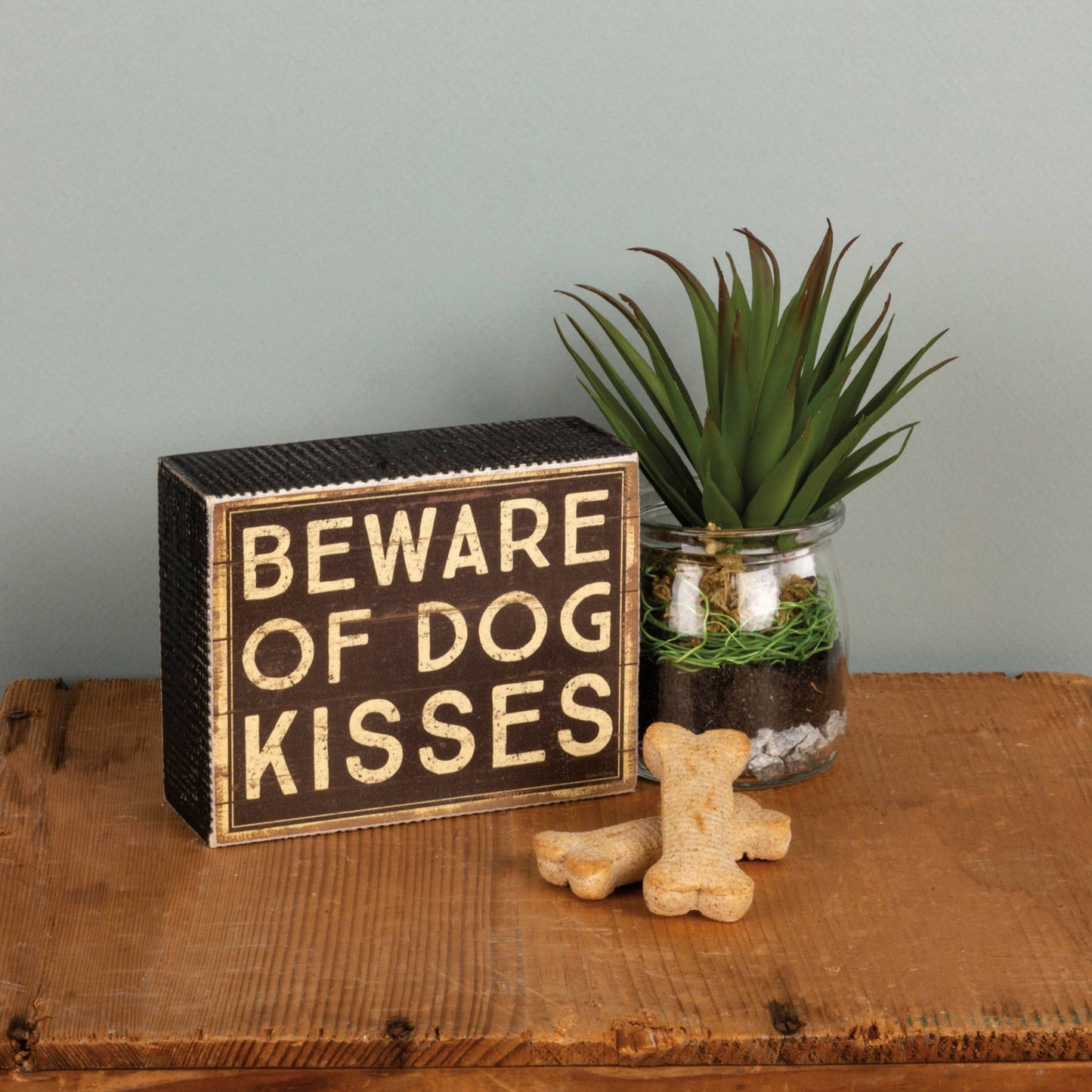 Beware Of Dog Kisses Sign