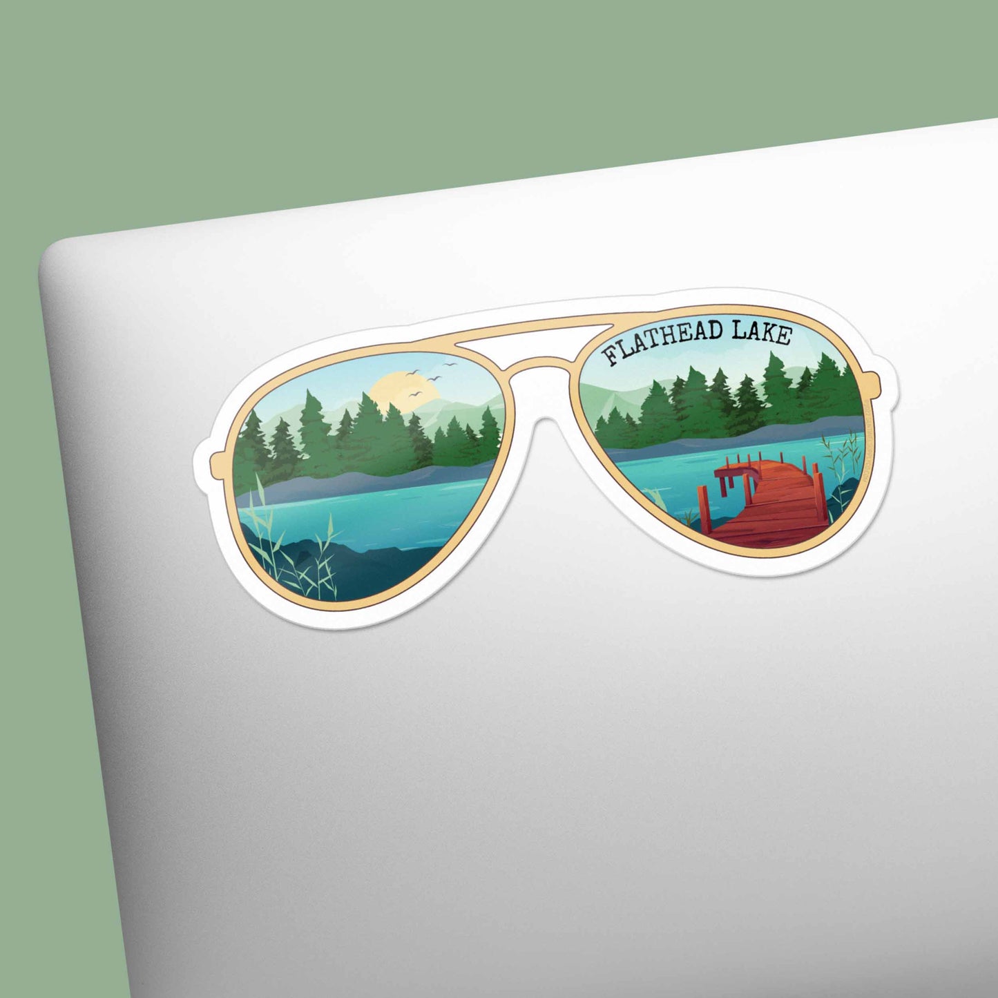 DCL Lake Sunglasses Sticker