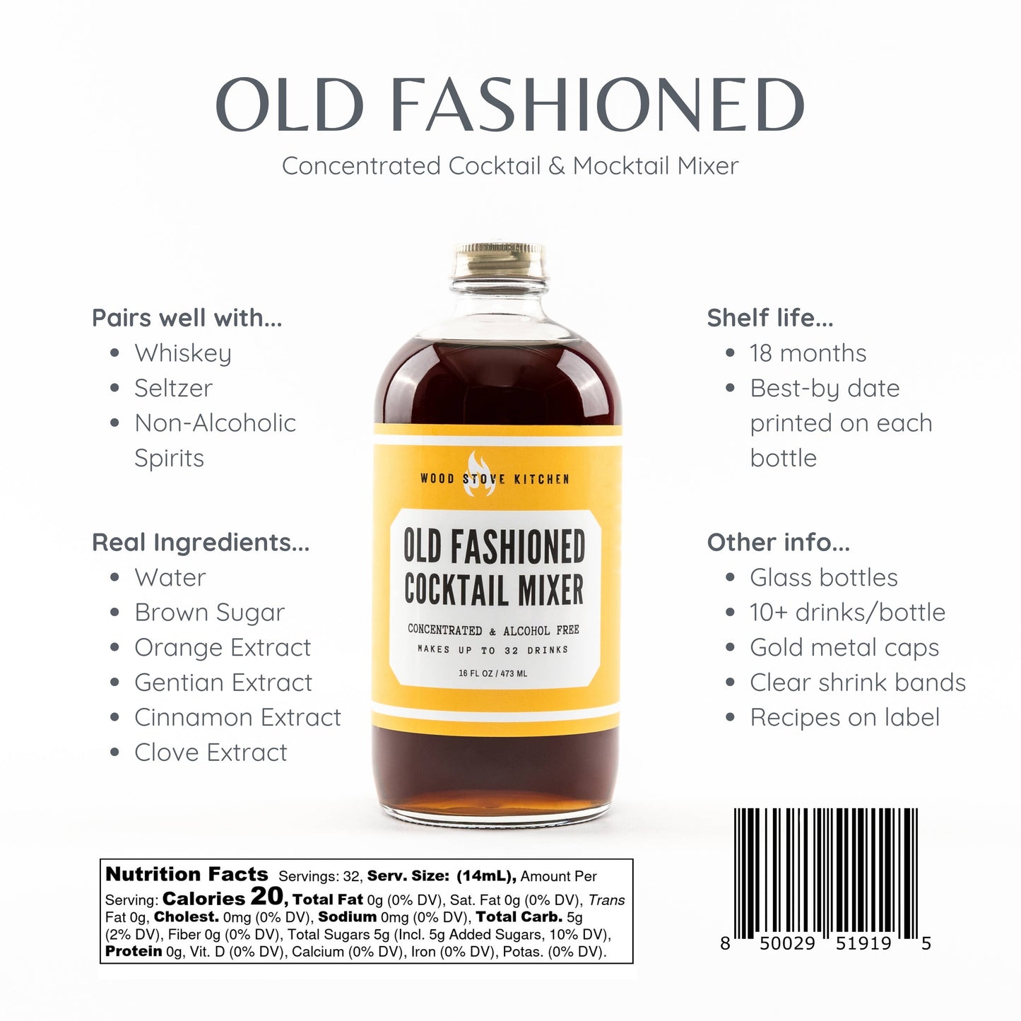 Old Fashioned Cocktail Mixer