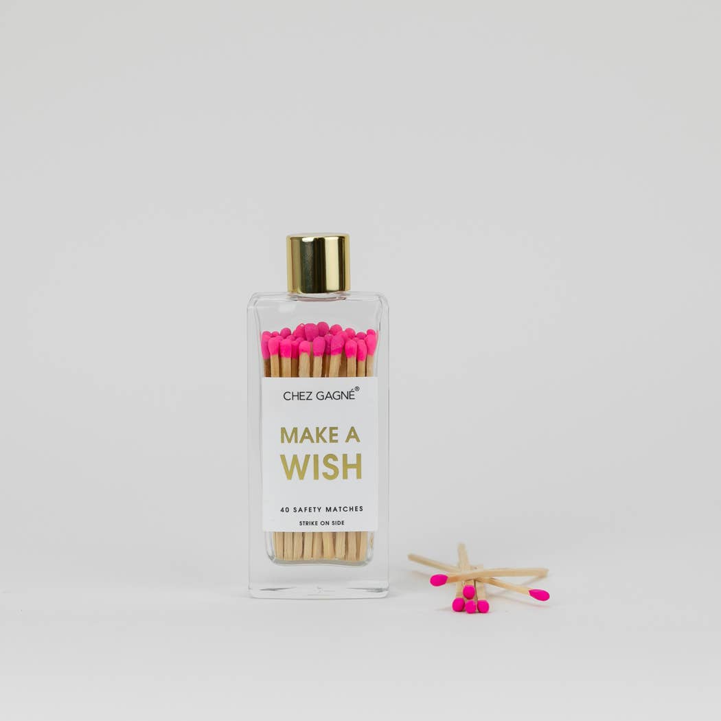 Make A Wish Matches - Bright Pink