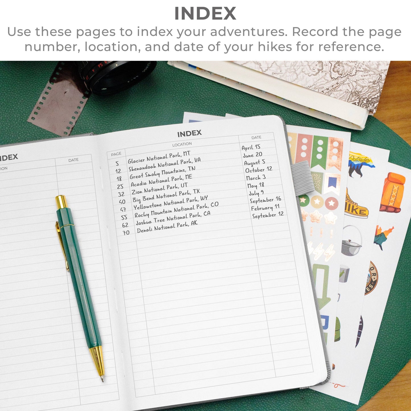 Clever Fox Planners - Hiking Journal