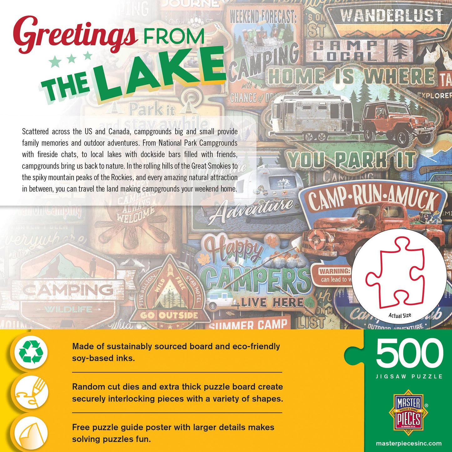 Greetings From The Lake - 500 Piece Puzzle