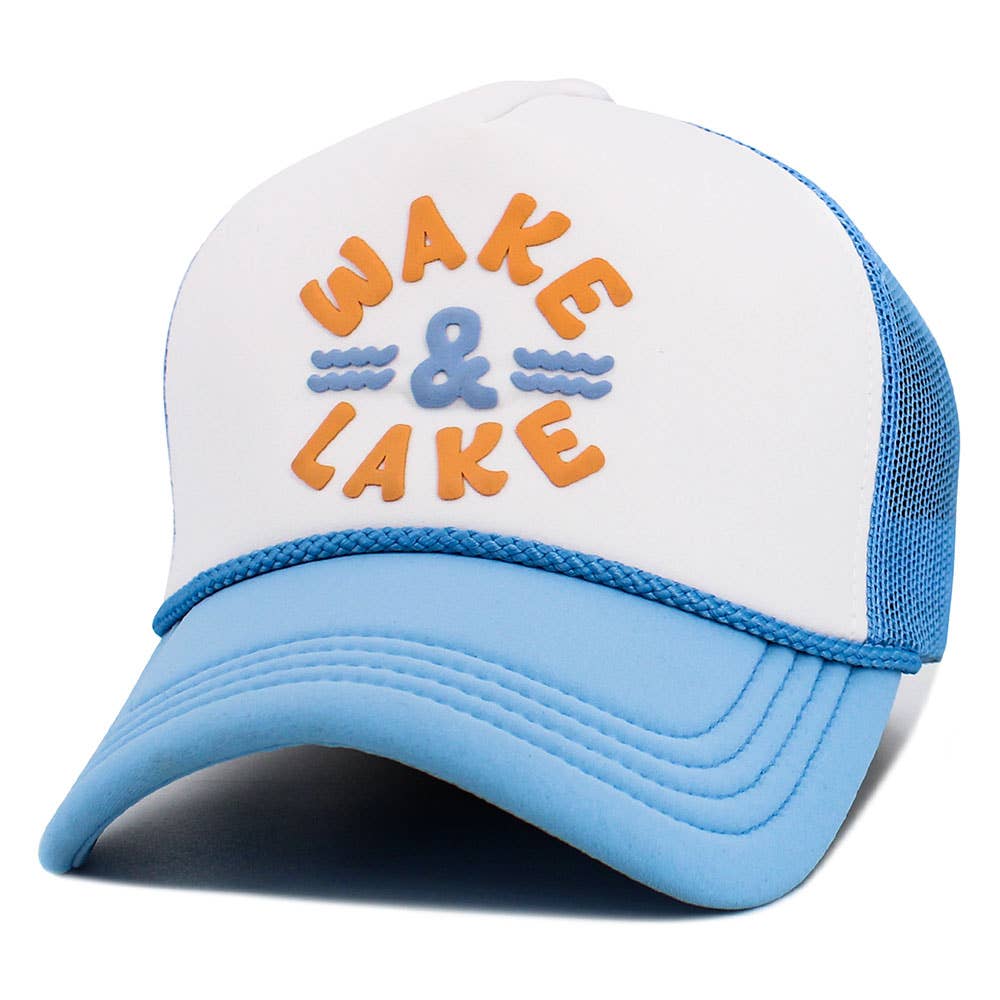 WAKE LAKE Mesh Back Trucker Hat